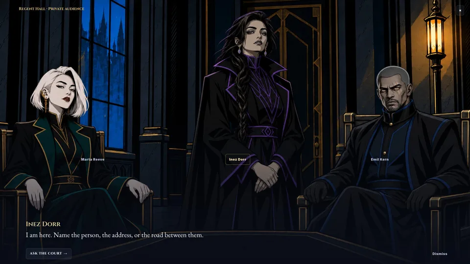 An audience with the Court
